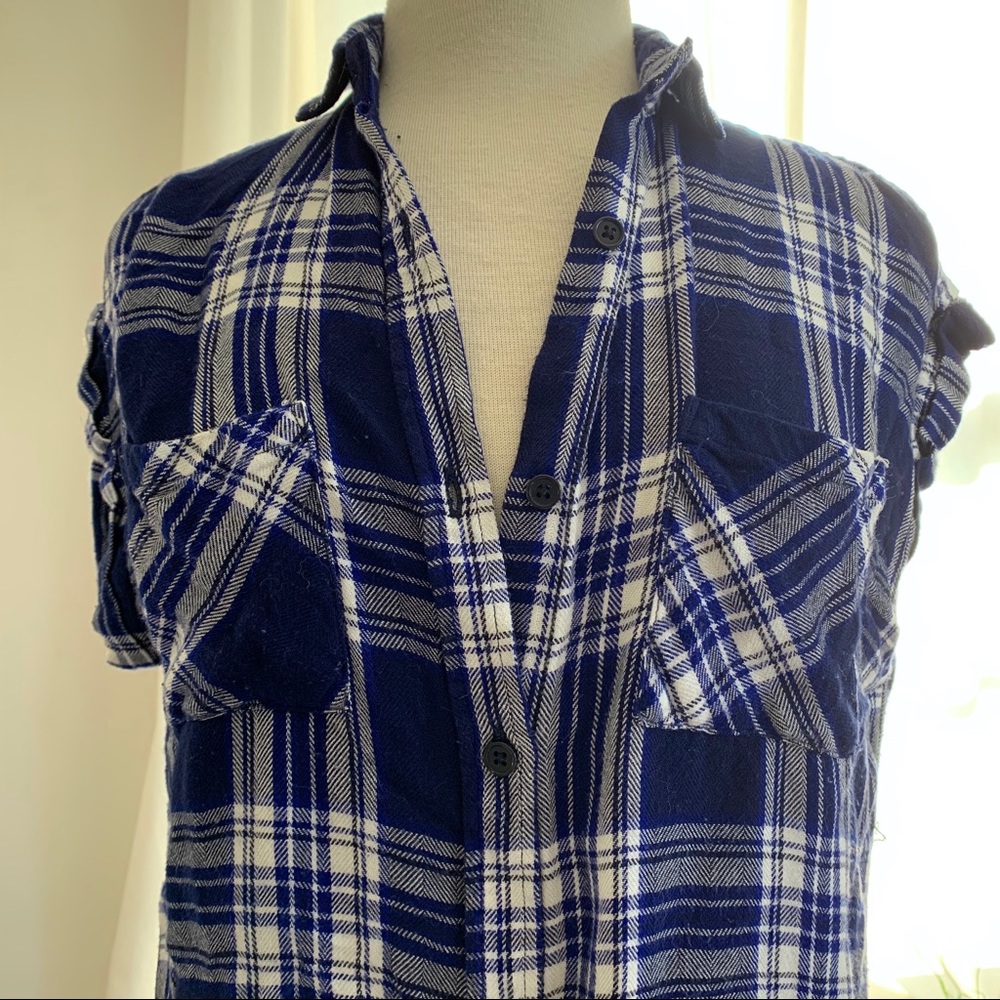 Rails Button Front Sleeveless Shirt - image 2